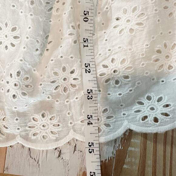 Significant Other Eleanor Eyelet Cut Out Backless Midi Dress Size US 4 Ivory - Picture 13 of 15